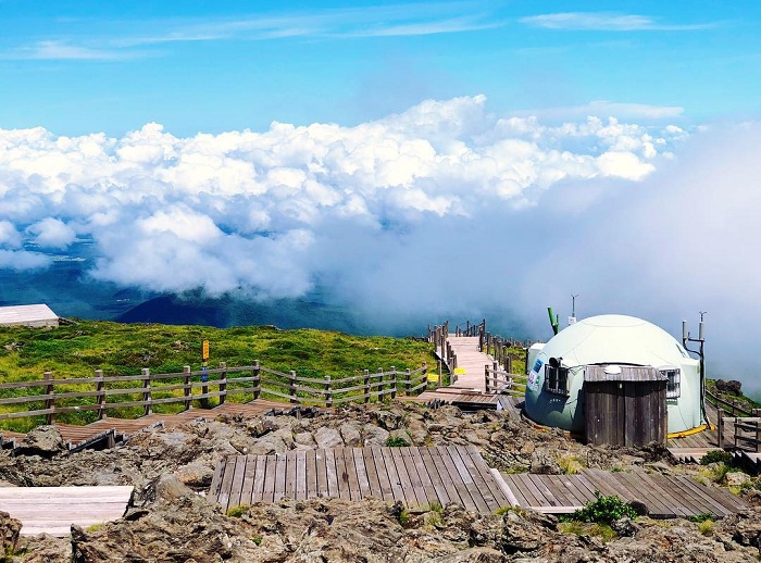 Check in núi lửa Hallasan